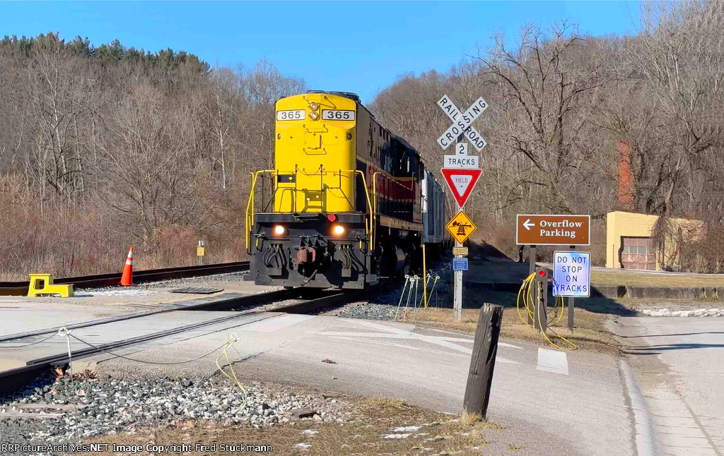 When CVSR 365 crossed this driveway, I knew they weren't staying here.